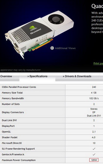 Quadro FX 5800 gt206 